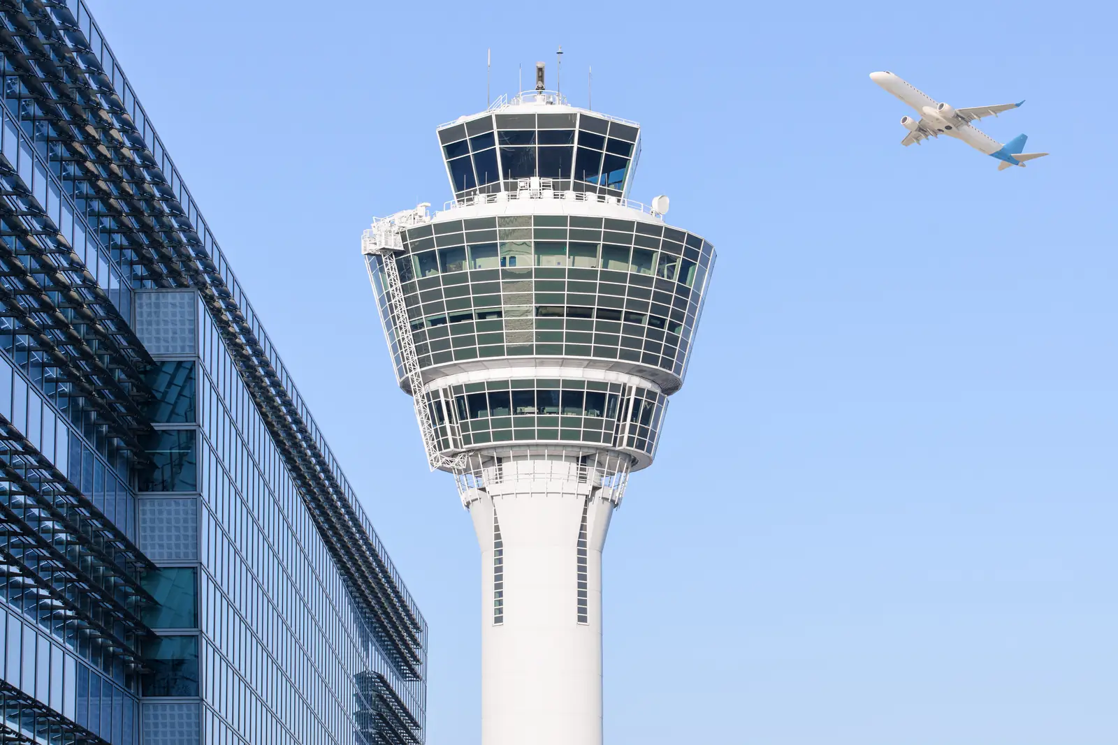 An airport control tower